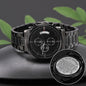 To My Nephew Black Chronograph Watch, Birthday Gift For Him, Meaningful Gift, Uncle To Nephew Gift.