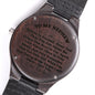 To My Nephew Engraved Wooden Watch, Birthday Gift For Him, Meaningful Gift, Uncle To Nephew Gift