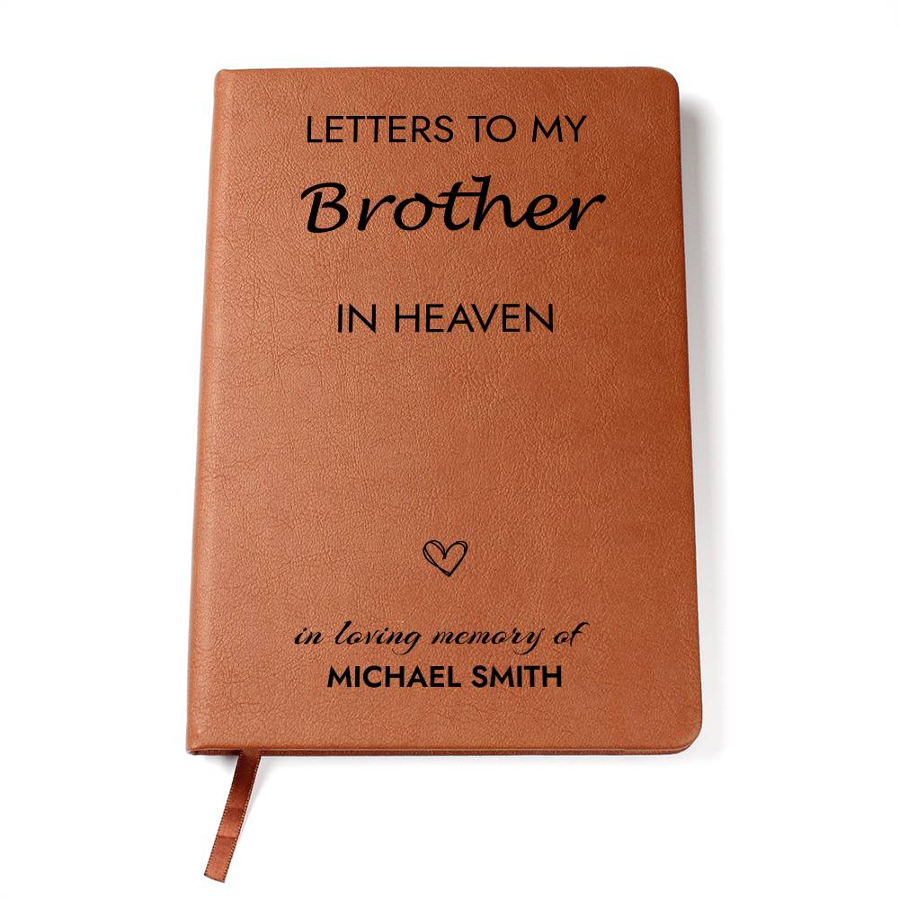 Brother Remembrance Journal, Brother In Heaven Gift, Loss of