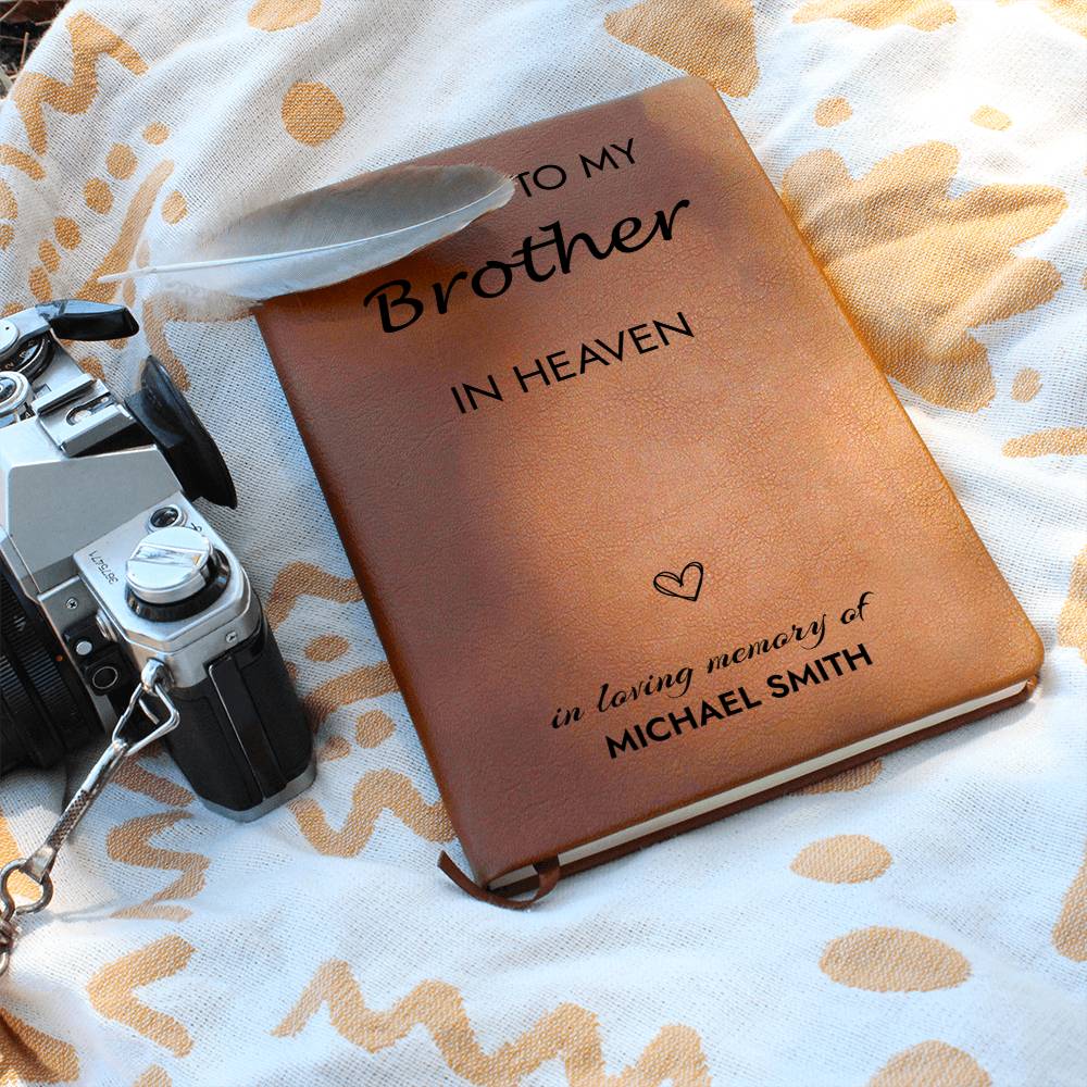 Brother Remembrance Journal, Brother In Heaven Gift, Loss of Brother Memorial Journal, Sympathy Gift for Loss Of Brother, Grief Journal Letters to Brother