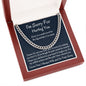 I'm Sorry Gift For Him Cuban Chain Link