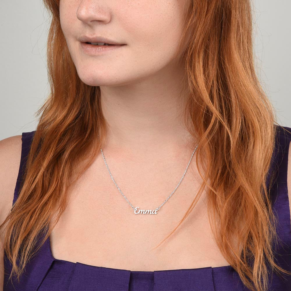 To My Amazing Wife Personalized Name Necklace, Birthday Gift For Her, Wedding Anniversary Gift, Husband To Wife Gift, Romantic Jewelry Gift.