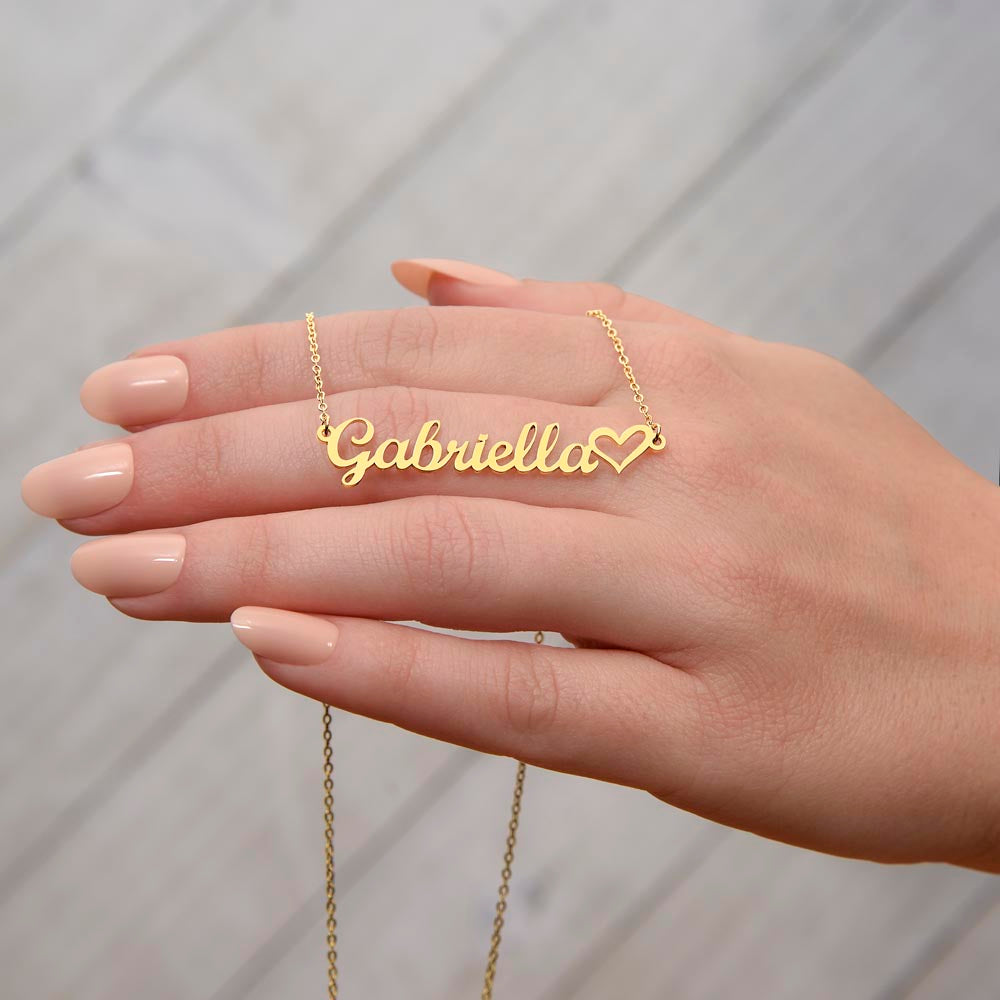 To My Niece Heart Name Necklace Necklace, Graduation Jewelry Gift For My Niece, Birthday Gift For Niece, Aunt To Niece Gift, Congratulations Gift.