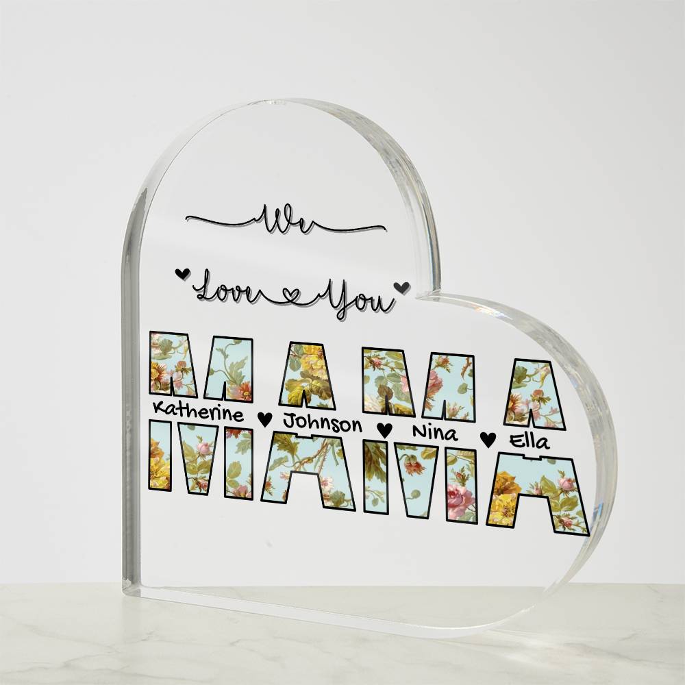 Acrylic Night Light for Mom, Mothers Day Gift