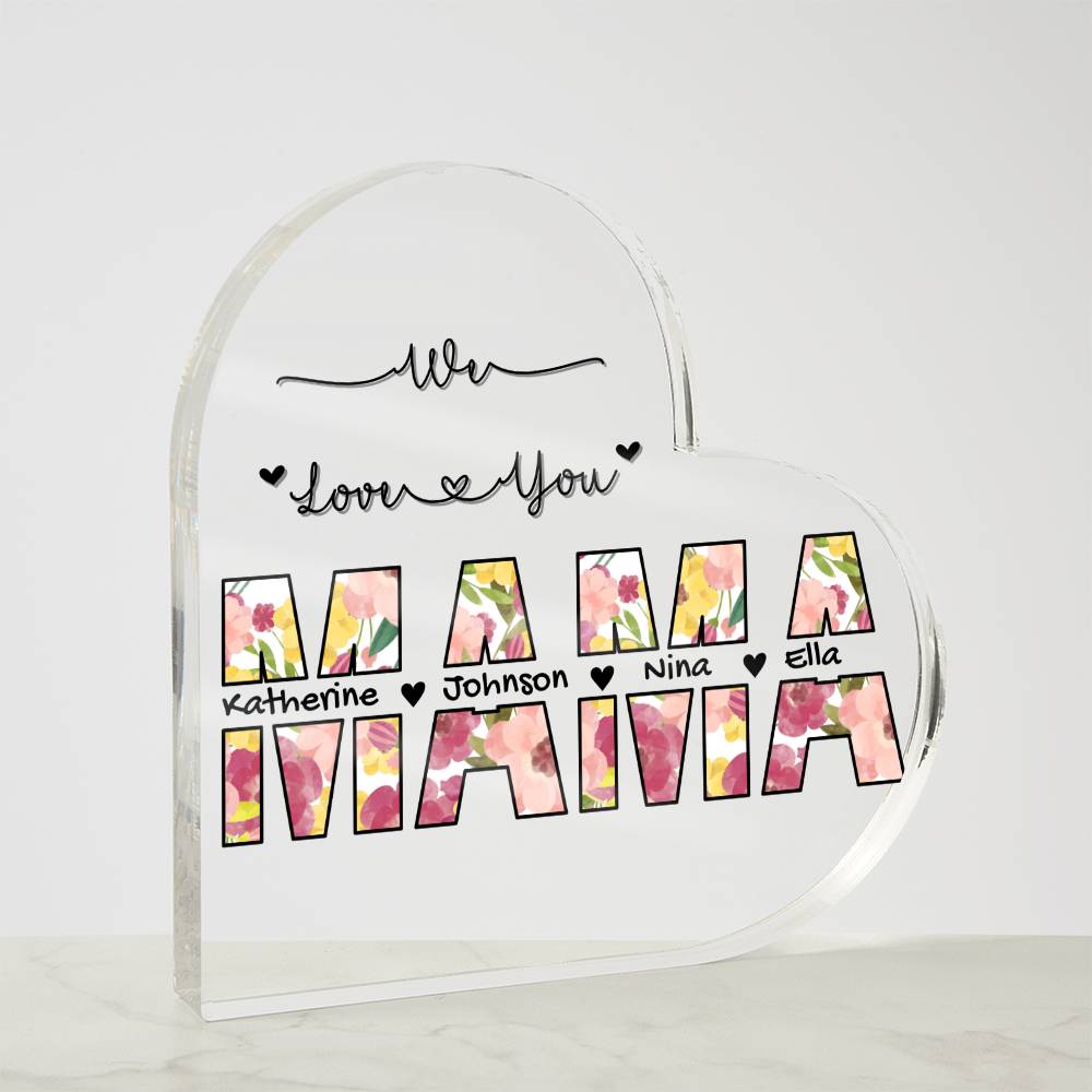 Mama Acrylic Night Light