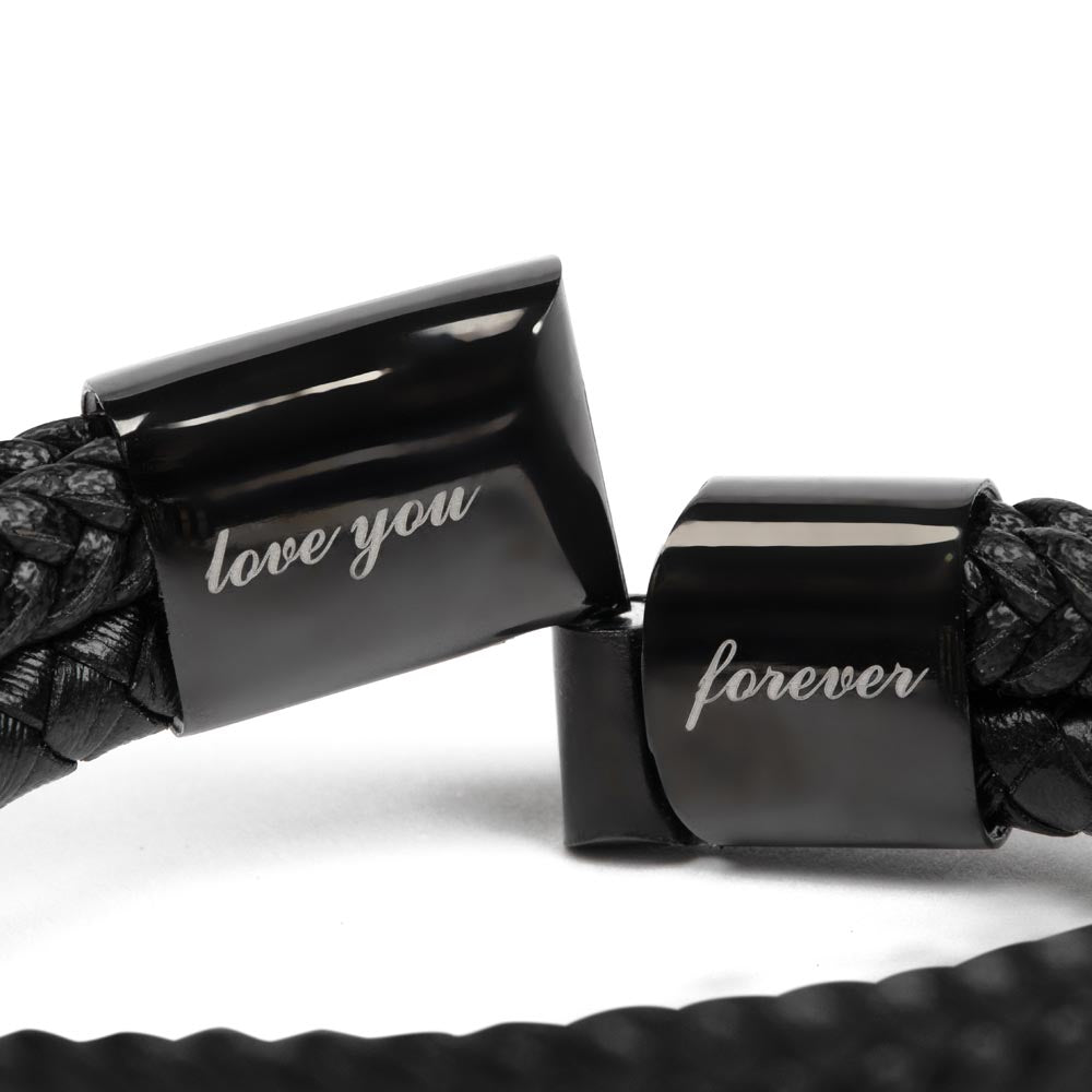To My Son Love You Forever Bracelet, Wedding Day Gift From Loving Mom, Birthday Gift For Son, Christmas Gift For Him, Mother To Son Gift.