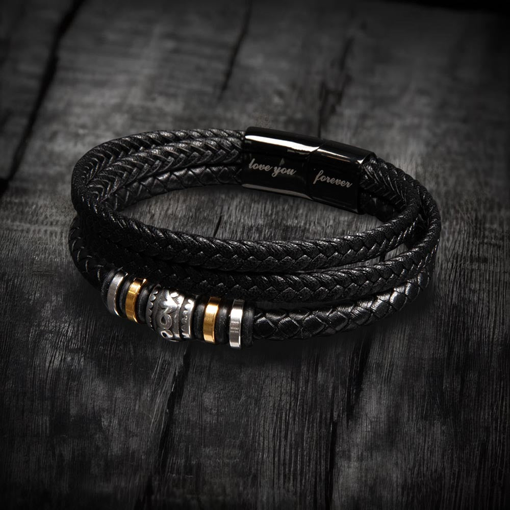 To My Son Love You Forever Bracelet, Wedding Day From Dad, Meaningful Gift For Son, Christmas Gift For My Son, Gift From Dad.