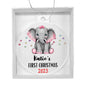 Acrylic Personalized Christmas Ornament, Elephant Ornament Baby's First Christmas Ornament Keepsake