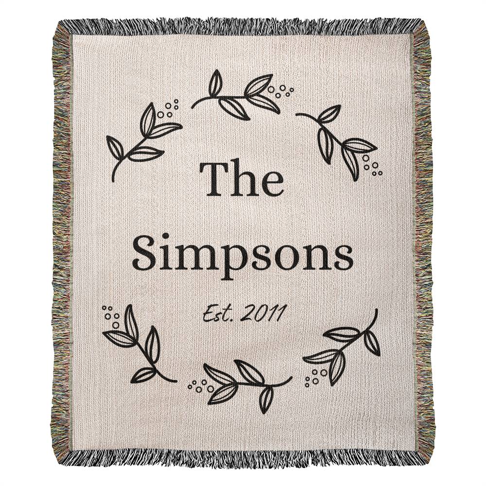 Woven Blankets for Couples, Anniversary Gift for Wife or Girlfriend