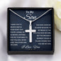 To My Son Believe You're Capable Cross Necklace Amazon