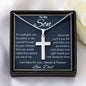 To My Son Cross Necklace, Men Cross Necklace, Gift For Him, Christmas or Graduation Gift, Father Son Cross, Birthday Gift From Dad To Son