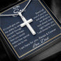 To My Son Cross Necklace, Men Cross Necklace, Gift For Him, Christmas or Graduation Gift, Father Son Cross, Birthday Gift From Dad To Son