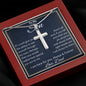 To My Son Cross Necklace, Men Cross Necklace, Gift For Him, Christmas or Graduation Gift, Father Son Cross, Birthday Gift From Dad To Son