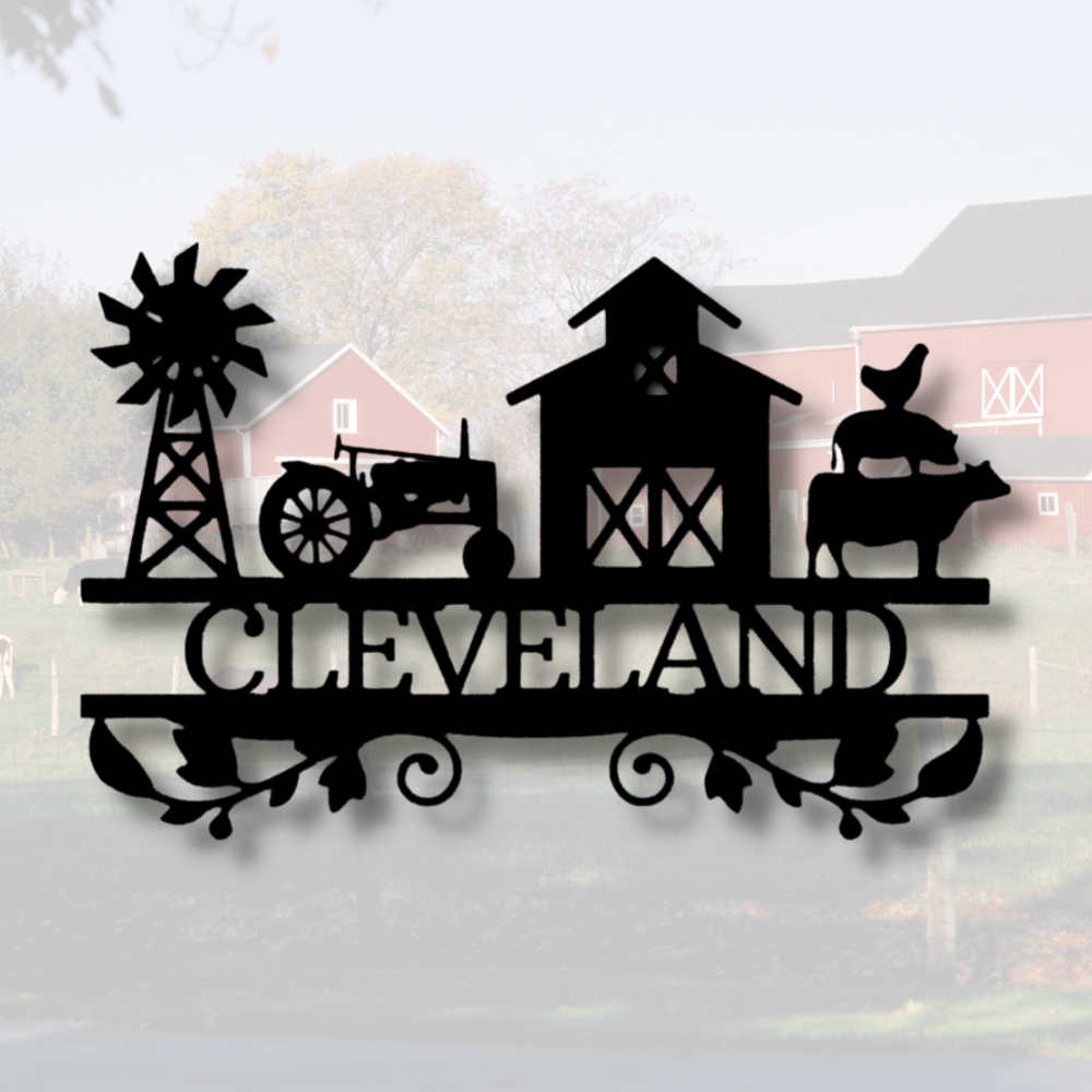Farm Life Metal Sign, Farm Metal Art Monogram, Outdoor Hangings, Cabin Life Metal Art, Grandpa's Gift