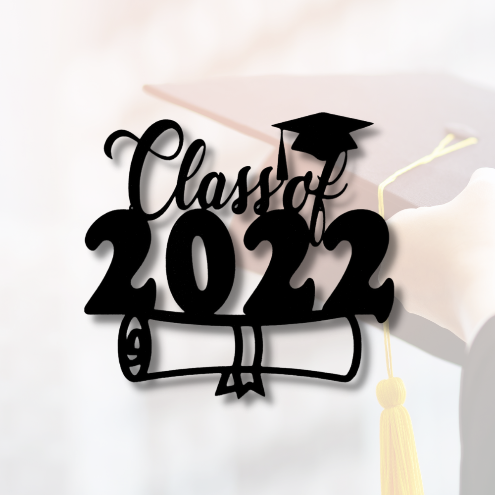 Class of 2022 Diploma Outdoor Sign, Present For Her or Him, Class of 2022 Graduate Gift, Metal Sign Gift, College Graduates Memorabilia