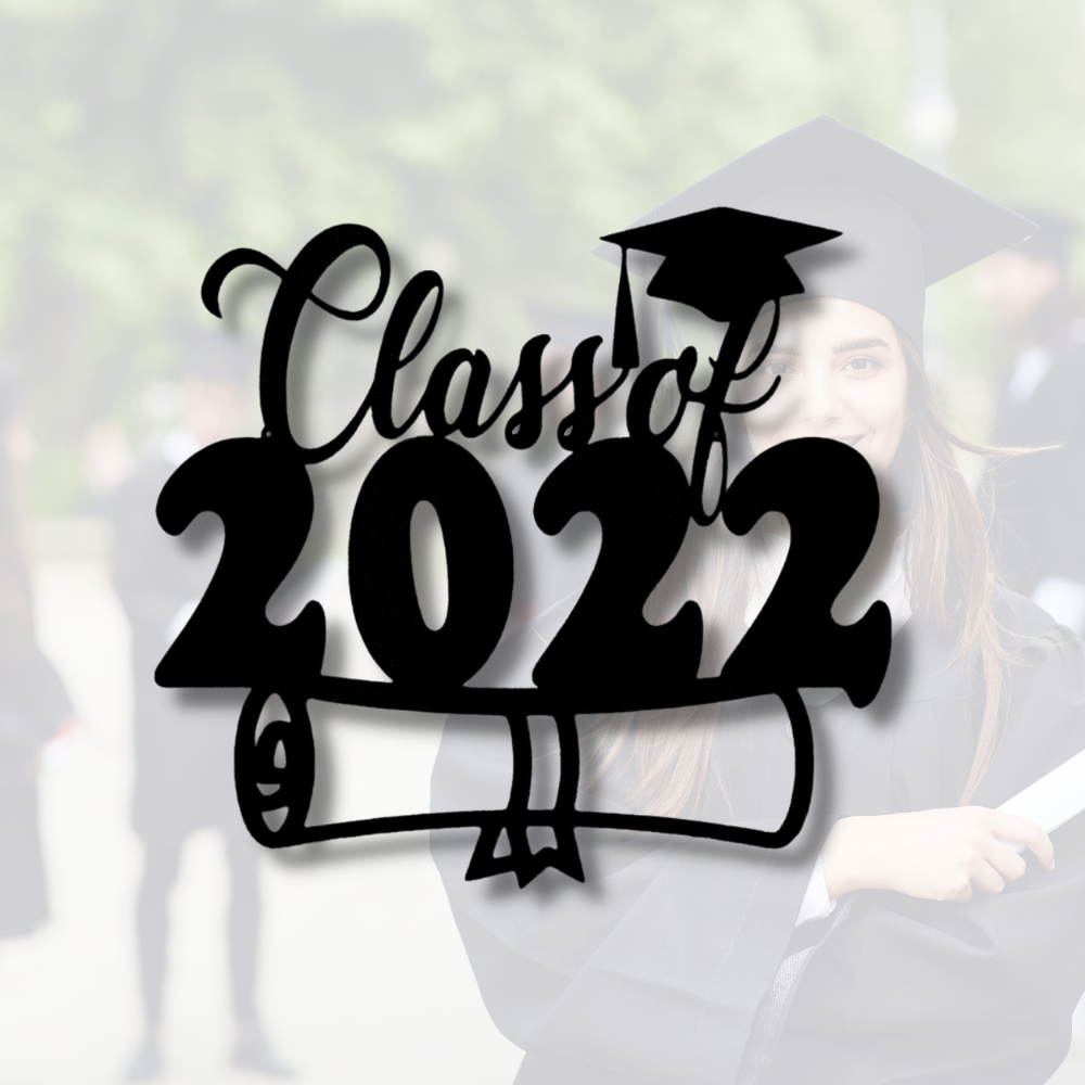 Class of 2022 Diploma Outdoor Sign, Present For Her or Him, Class of 2022 Graduate Gift, Metal Sign Gift, College Graduates Memorabilia