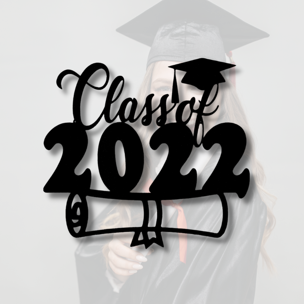Class of 2022 Diploma Outdoor Sign, Present For Her or Him, Class of 2022 Graduate Gift, Metal Sign Gift, College Graduates Memorabilia