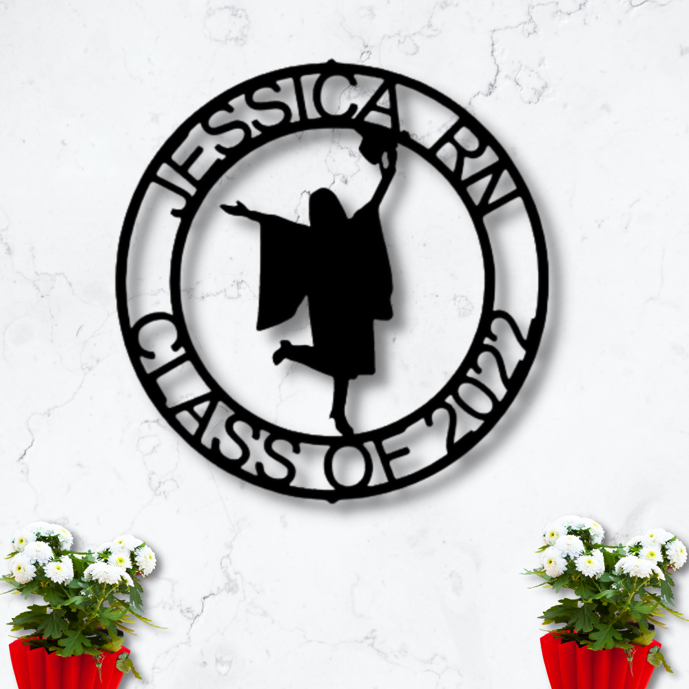 Personalized Graduation Gift, Custom Graduation Metal Sign, Class of 2022 Metal Art, Graduation Décor, Daughter Son Graduation Gift