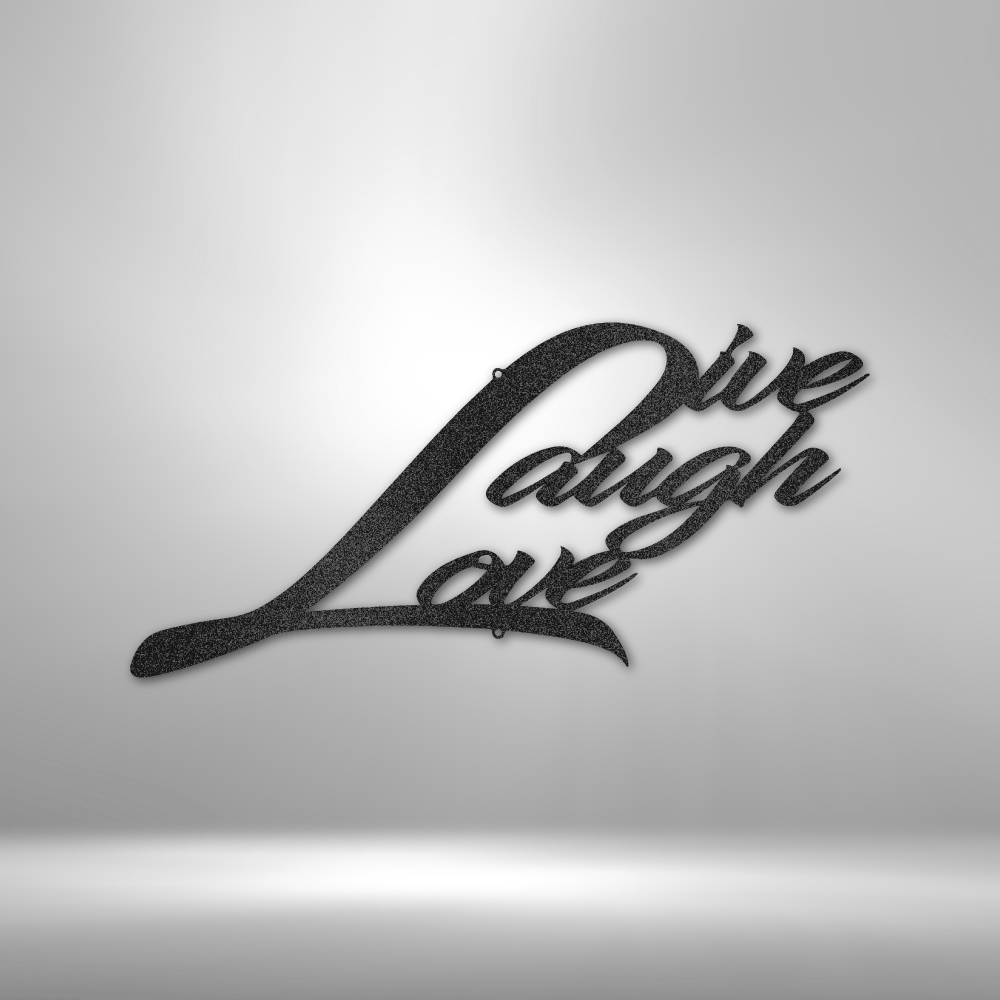 Live Laugh Love Quote Metal Sign, Live Laugh Love Quote Wall Art Decor, Living Room Wall Art Decoration, Indoor Outdoor Wall Hanging, Birthday Gift For Amazing Wife, Housewarming Gift For Her