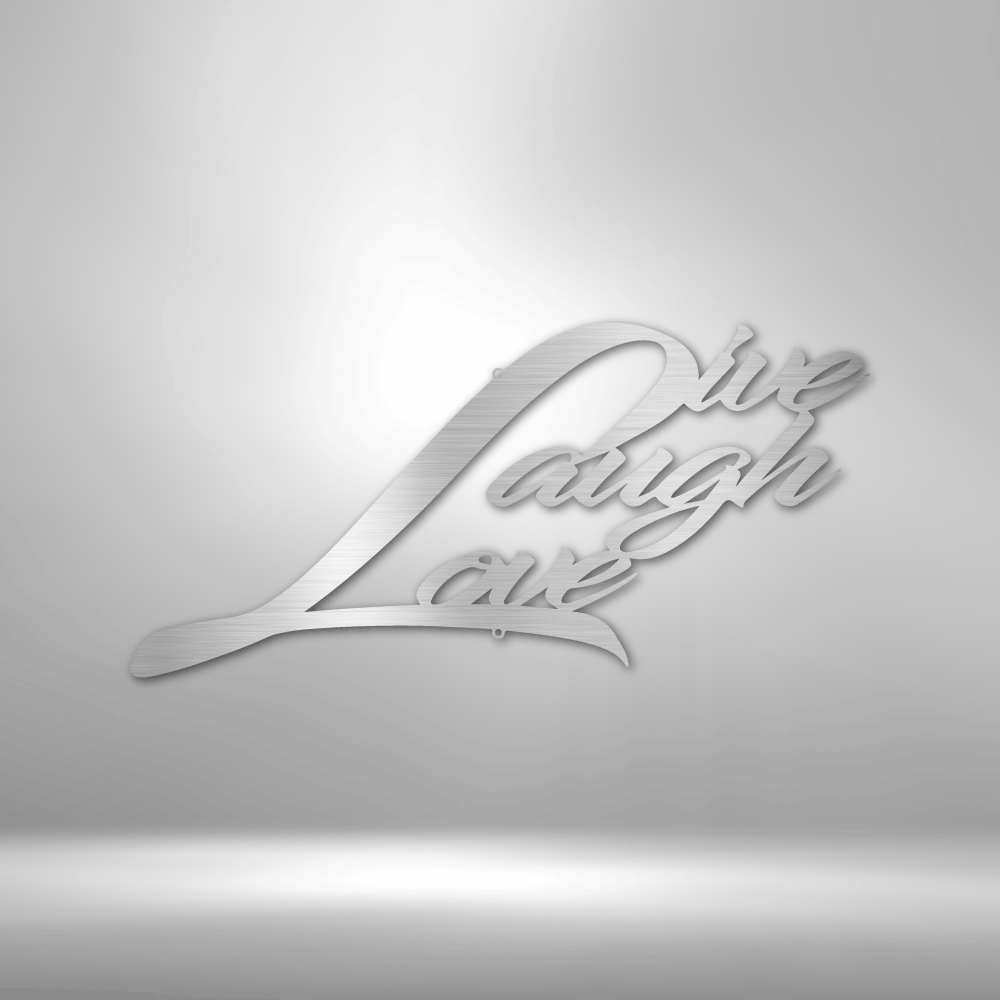 Live Laugh Love Quote Metal Sign, Live Laugh Love Quote Wall Art Decor, Living Room Wall Art Decoration, Indoor Outdoor Wall Hanging, Birthday Gift For Amazing Wife, Housewarming Gift For Her