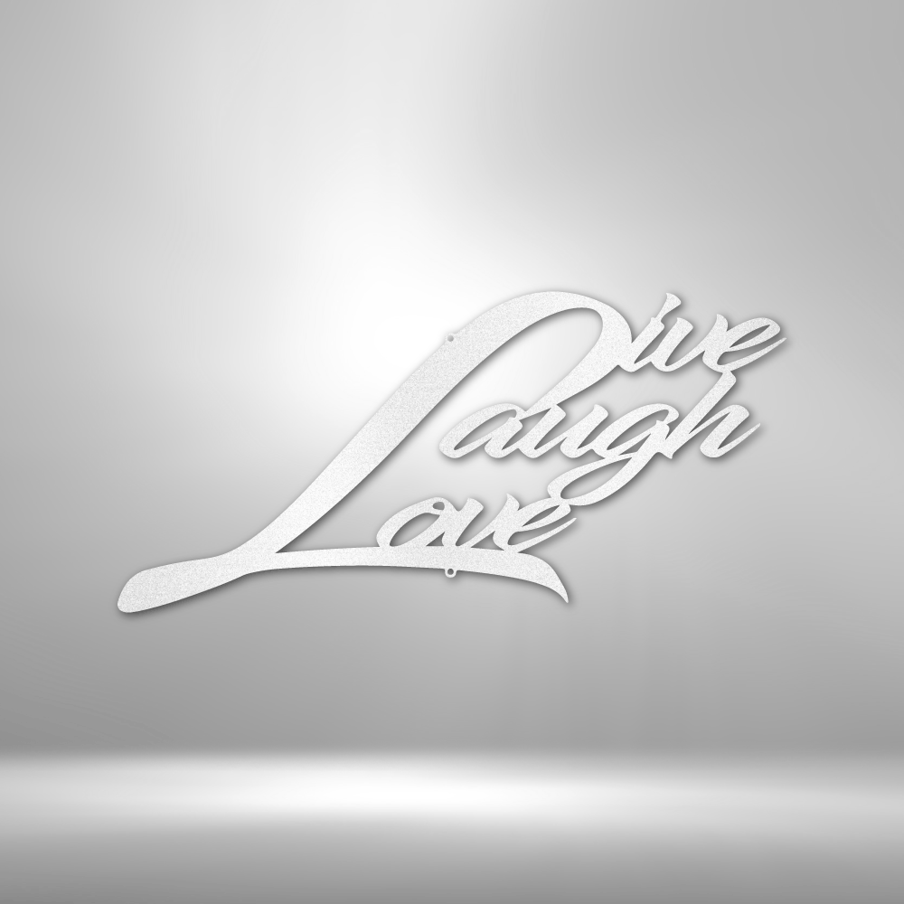 Live Laugh Love Quote Metal Sign, Live Laugh Love Quote Wall Art Decor, Living Room Wall Art Decoration, Indoor Outdoor Wall Hanging, Birthday Gift For Amazing Wife, Housewarming Gift For Her
