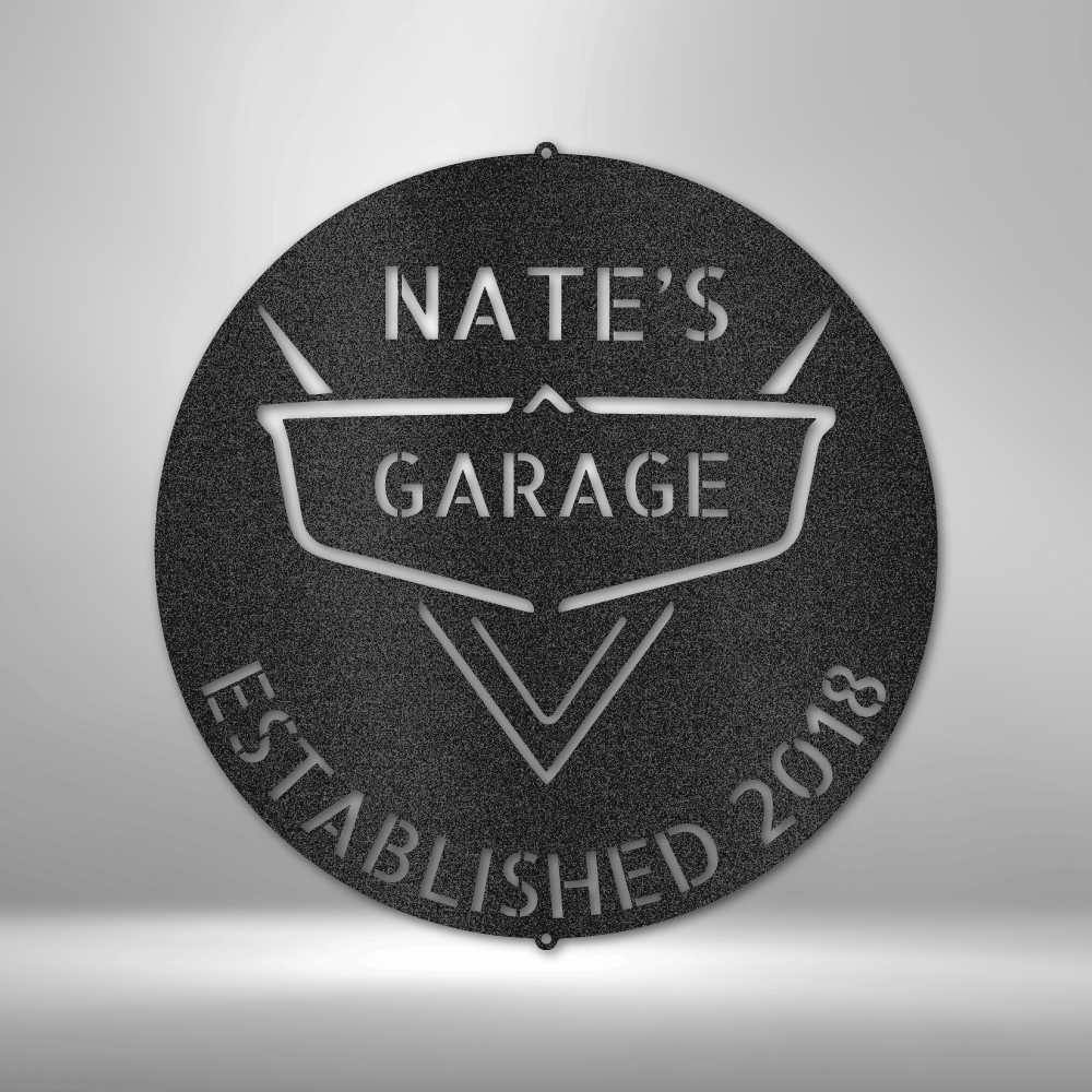 Custom Classic Car Metal Sign, Personalized Classic Car Garage Shop Gift For Mechanic Dad, Outdoor Wall Hanging, Garage Shop Wall Art Sign, Birthday Gift For Him, Indoor Wall Art Sign.