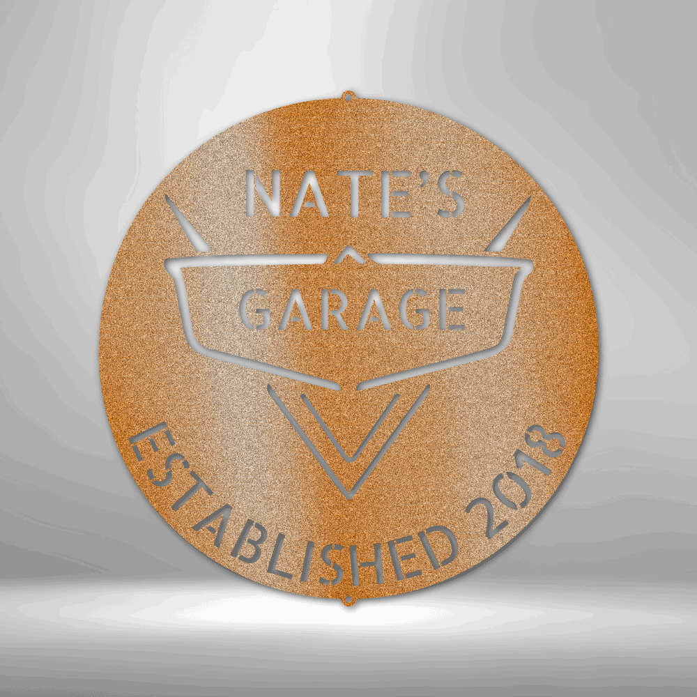 Custom Classic Car Metal Sign, Personalized Classic Car Garage Shop Gift For Mechanic Dad, Outdoor Wall Hanging, Garage Shop Wall Art Sign, Birthday Gift For Him, Indoor Wall Art Sign.