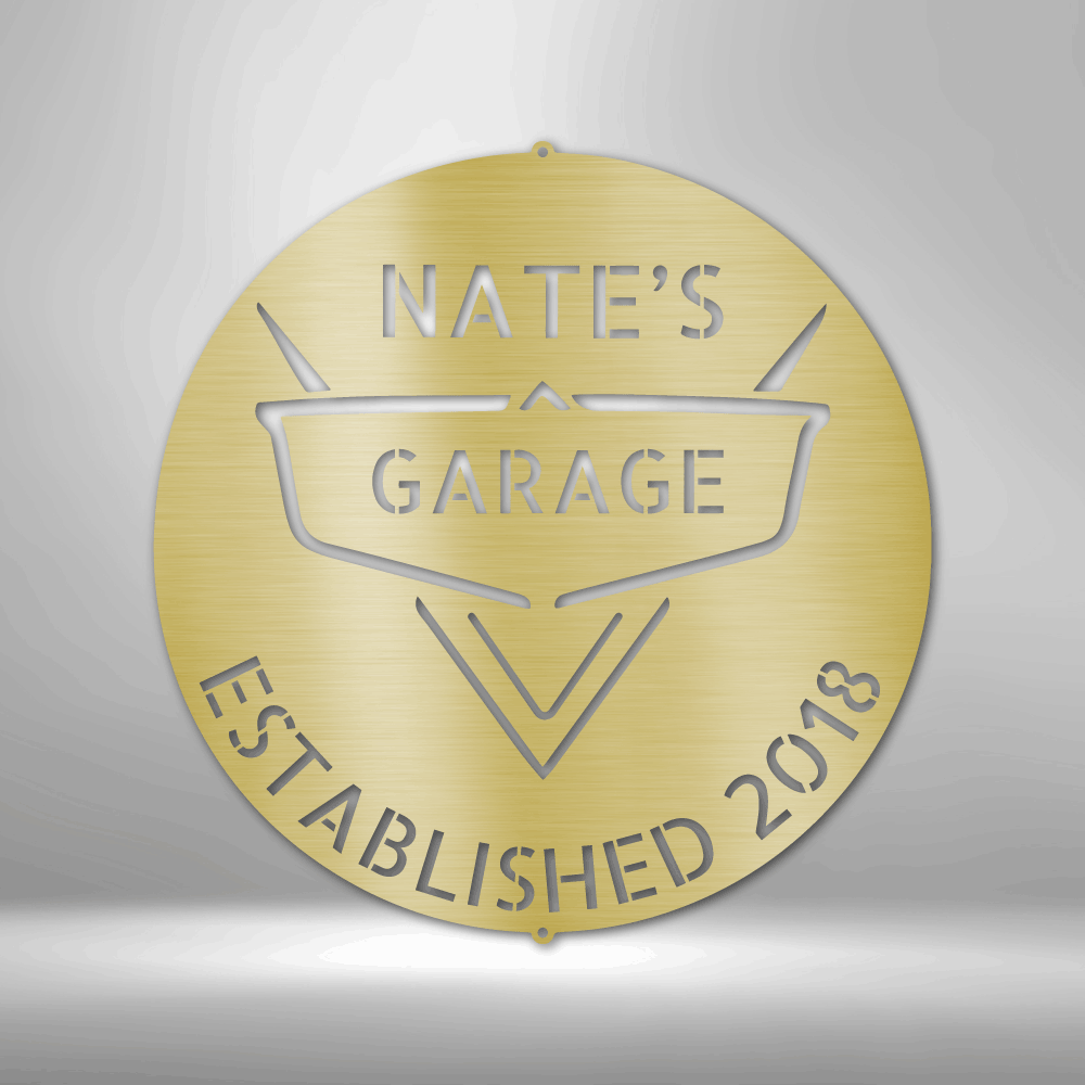 Custom Classic Car Metal Sign, Personalized Classic Car Garage Shop Gift For Mechanic Dad, Outdoor Wall Hanging, Garage Shop Wall Art Sign, Birthday Gift For Him, Indoor Wall Art Sign.