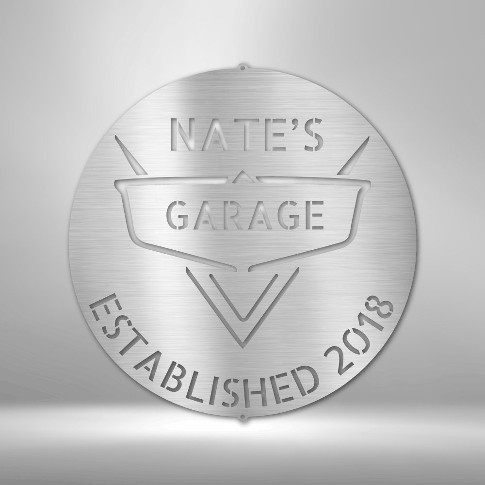 Custom Classic Car Metal Sign, Personalized Classic Car Garage Shop Gift For Mechanic Dad, Outdoor Wall Hanging, Garage Shop Wall Art Sign, Birthday Gift For Him, Indoor Wall Art Sign.