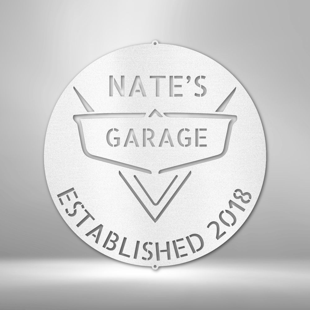 Custom Classic Car Metal Sign, Personalized Classic Car Garage Shop Gift For Mechanic Dad, Outdoor Wall Hanging, Garage Shop Wall Art Sign, Birthday Gift For Him, Indoor Wall Art Sign.