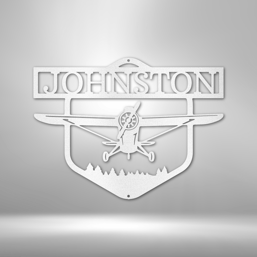 Flying High Airplane Metal Wall Decor, Personalized Airplane Home Art, Housewarming Decor Gift For Retired Pilot Dad, Father's Day Gift.