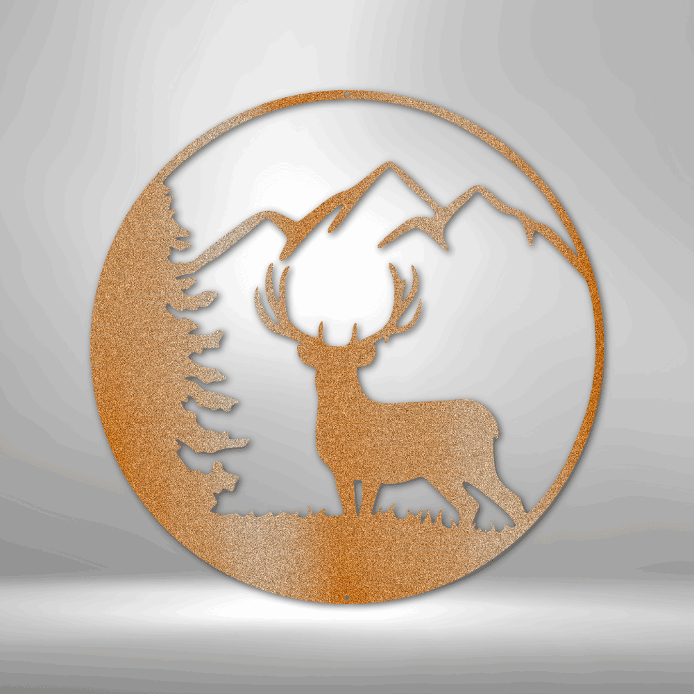 Graceful Deer Metal Sign, Graceful Deer Metal Wall Art, Living Room Wall Art Decor, Bedroom wall Hanging, Indoor Outdoor Wall Decor, Birthday Gift For Him
