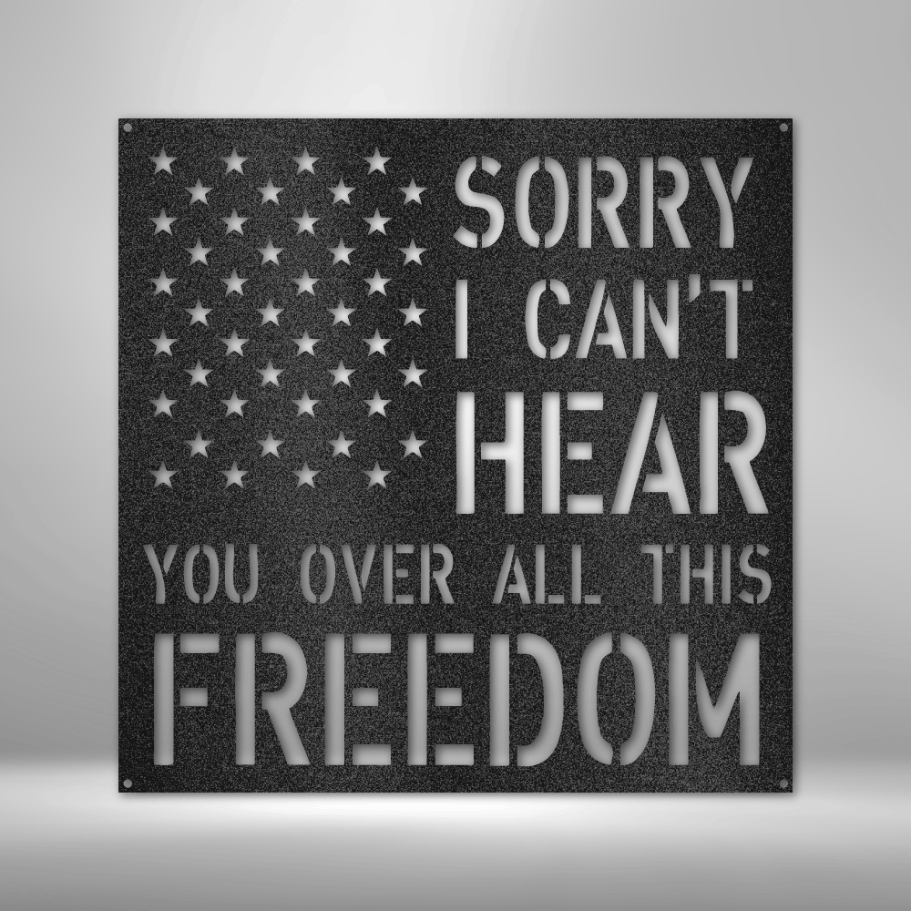Patriotism, Liberty, Freedom For All Metal Sign, American Metal Sign Plaque ,Interior Outdoor American Wall Art Gift, Birthday Gift For Him