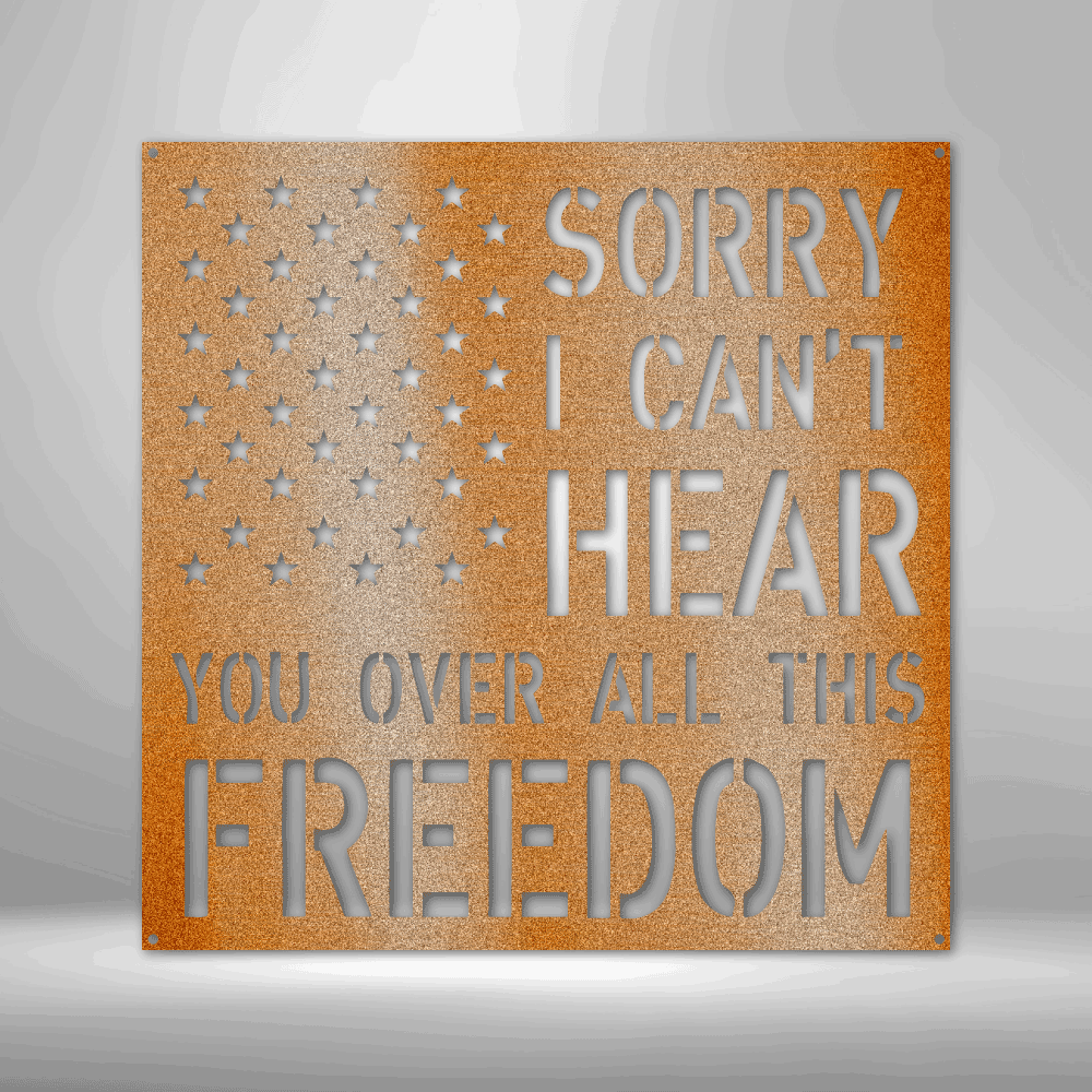Patriotism, Liberty, Freedom For All Metal Sign, American Metal Sign Plaque ,Interior Outdoor American Wall Art Gift, Birthday Gift For Him