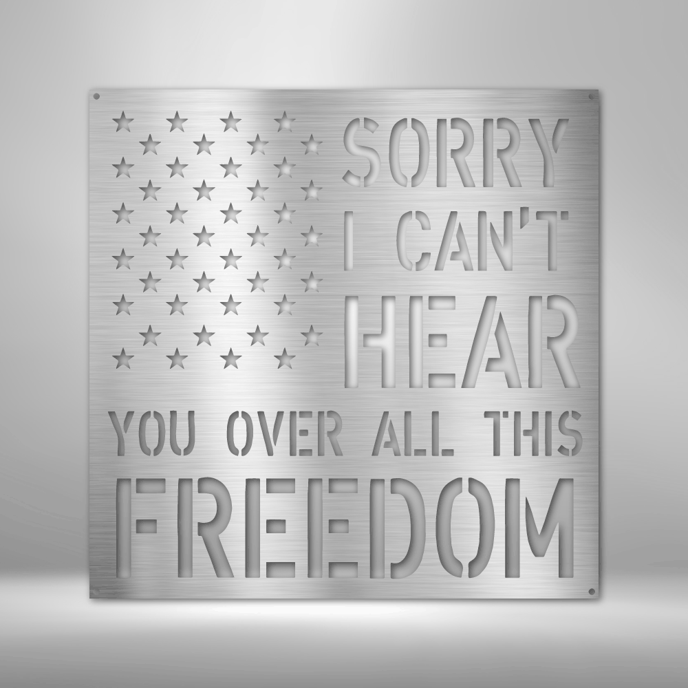 Patriotism, Liberty, Freedom For All Metal Sign, American Metal Sign Plaque ,Interior Outdoor American Wall Art Gift, Birthday Gift For Him