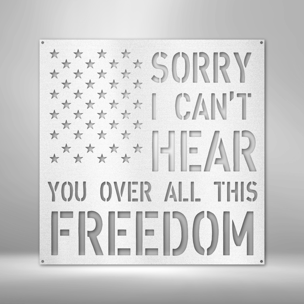 Patriotism, Liberty, Freedom For All Metal Sign, American Metal Sign Plaque ,Interior Outdoor American Wall Art Gift, Birthday Gift For Him