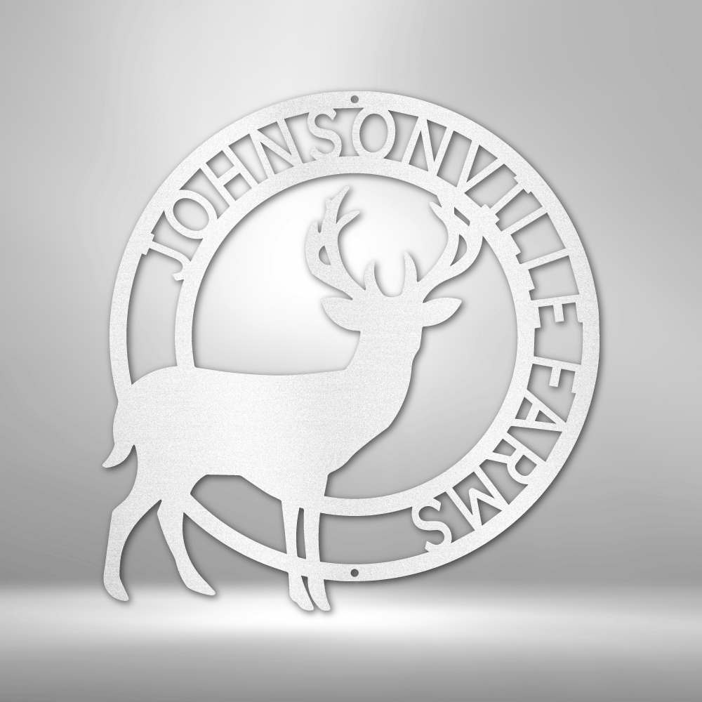 Custom Stag Metal Sign, Personalized Name Metal Sign, Cabin Decor For Hunter Dad , Indoor Outdoor Hanging, Birthday Gift for Hunter Dad.