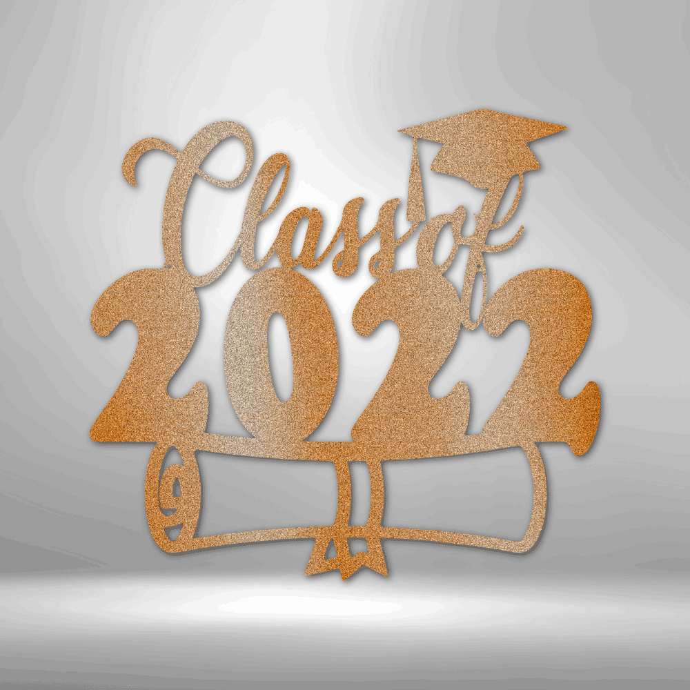 Class of 2022 Diploma Outdoor Sign, Present For Her or Him, Class of 2022 Graduate Gift, Metal Sign Gift, College Graduates Memorabilia