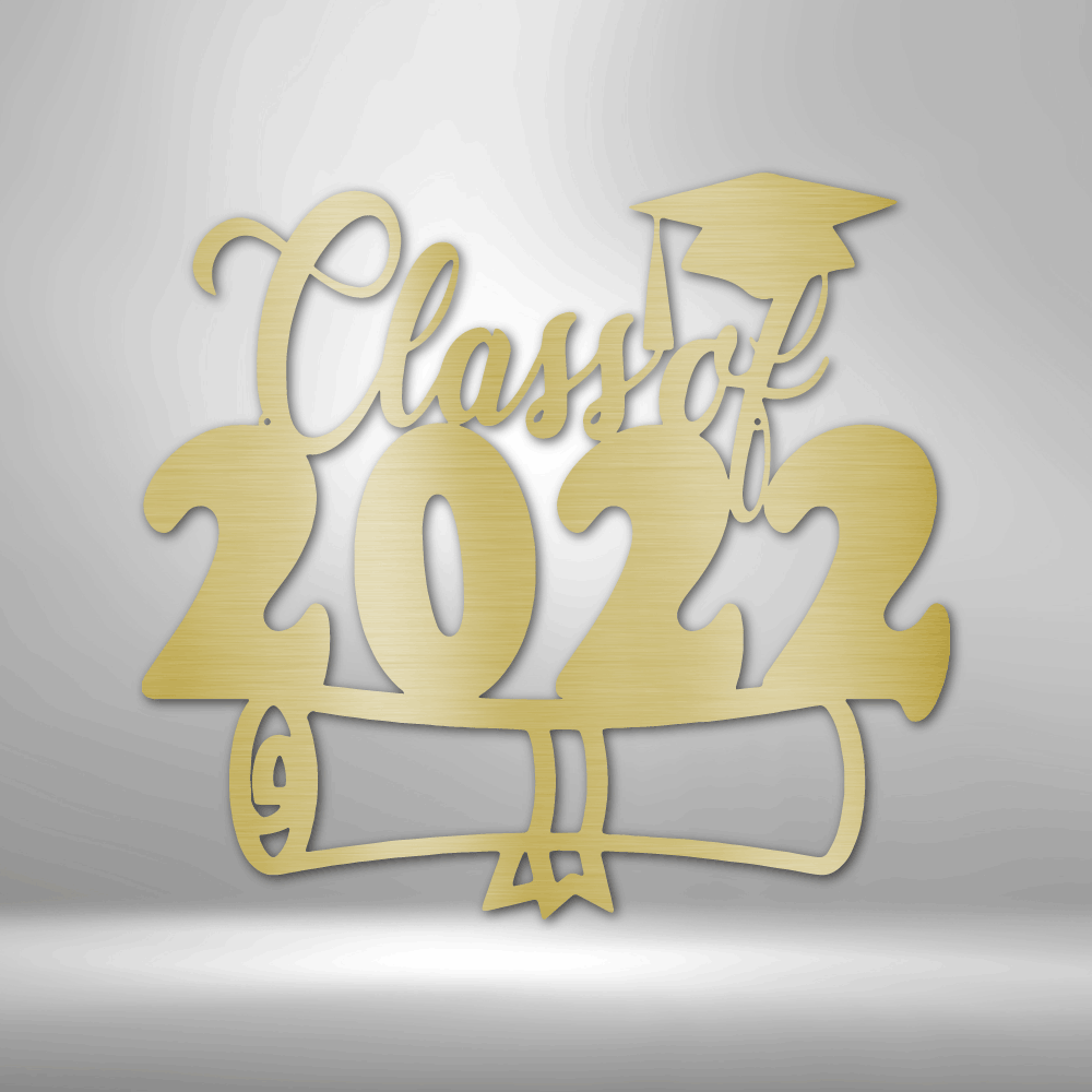 Class of 2022 Diploma Outdoor Sign, Present For Her or Him, Class of 2022 Graduate Gift, Metal Sign Gift, College Graduates Memorabilia