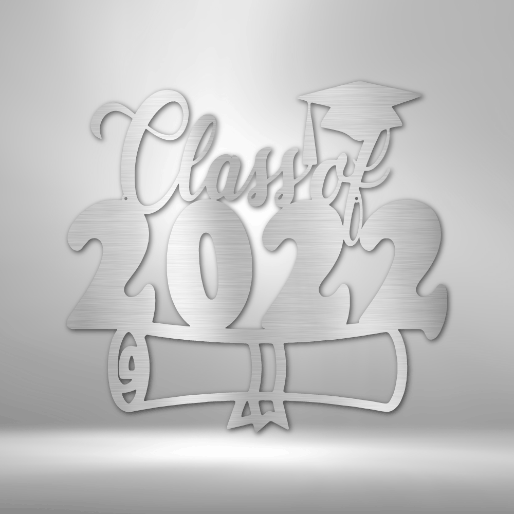 Class of 2022 Diploma Outdoor Sign, Present For Her or Him, Class of 2022 Graduate Gift, Metal Sign Gift, College Graduates Memorabilia