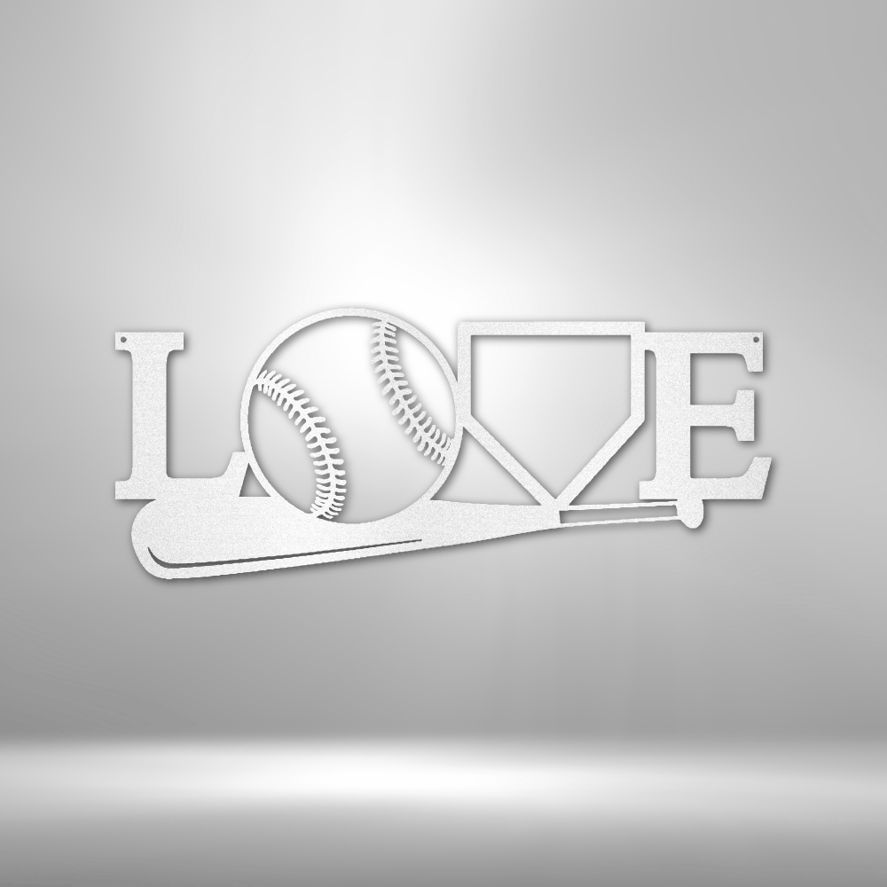 For The Love Of The Game Metal Sign Decor, Baseball Lover Metal Plaque, Birthday Gift For Baseball Lover Monogram, Wall Decoration Art, Housewarming Wall Decor, Metal Art Wall Hangings