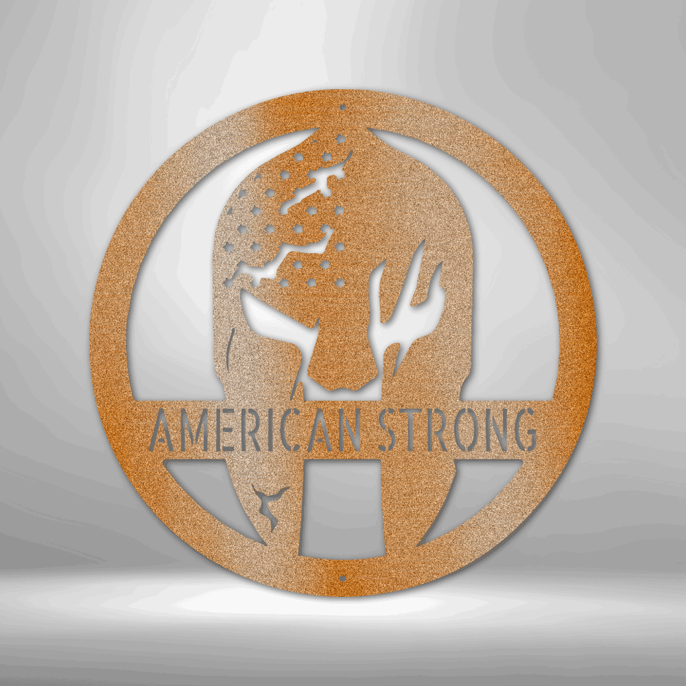 Custom Spartan Helmet Metal Art, American Strong Wall Art, Interior Decor Plaque, Personalized Helmet Gift For Him,
