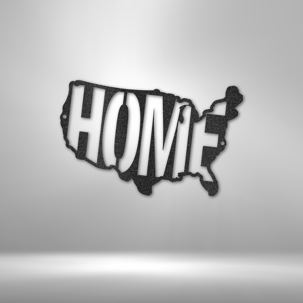 USA Map Home Metal Sign, USA Map Living Room Decoration, Metal Artwork Wall Hanging, Housewarming Metal Wall Hangings, Fathers Day Gift For Him, Birthday Gift For Him.