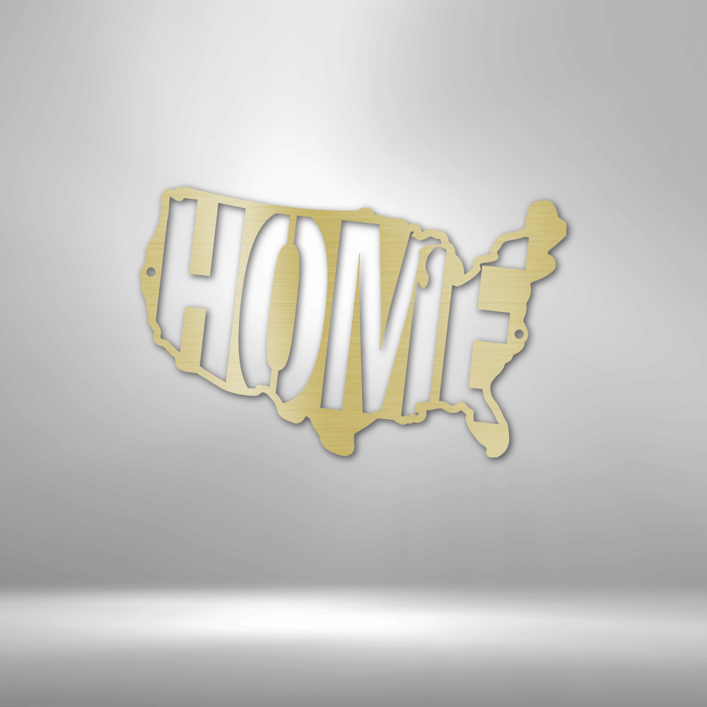 USA Map Home Metal Sign, USA Map Living Room Decoration, Metal Artwork Wall Hanging, Housewarming Metal Wall Hangings, Fathers Day Gift For Him, Birthday Gift For Him.
