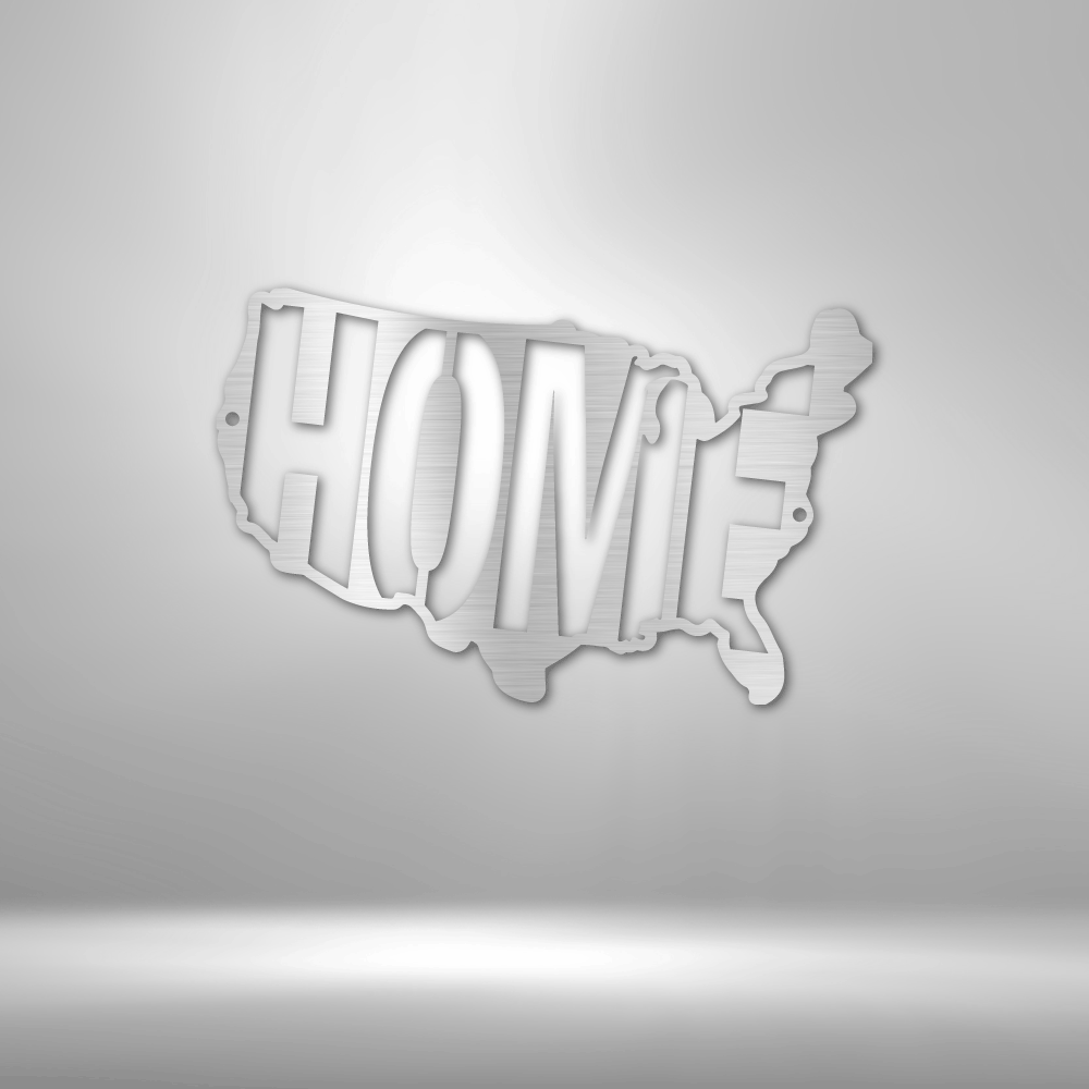 USA Map Home Metal Sign, USA Map Living Room Decoration, Metal Artwork Wall Hanging, Housewarming Metal Wall Hangings, Fathers Day Gift For Him, Birthday Gift For Him.