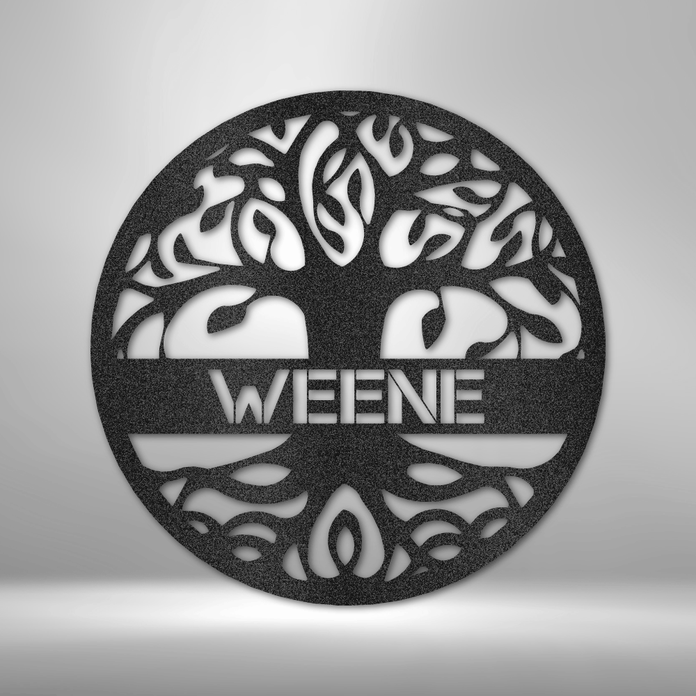 Personalized Tree Of Life Metal Sign, Custom Tree Of Life Metal Art, Wll Art Decor, Indoor Wall Hanging, Family Name Decor, Birthday Gift, Son To Dad Gift.