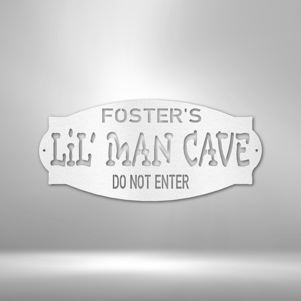 Personalized Lil Man Cave Boys Room Sign, Playroom Wall Decor, Baby Boy Birthday Gift, Brothers Room Decor
