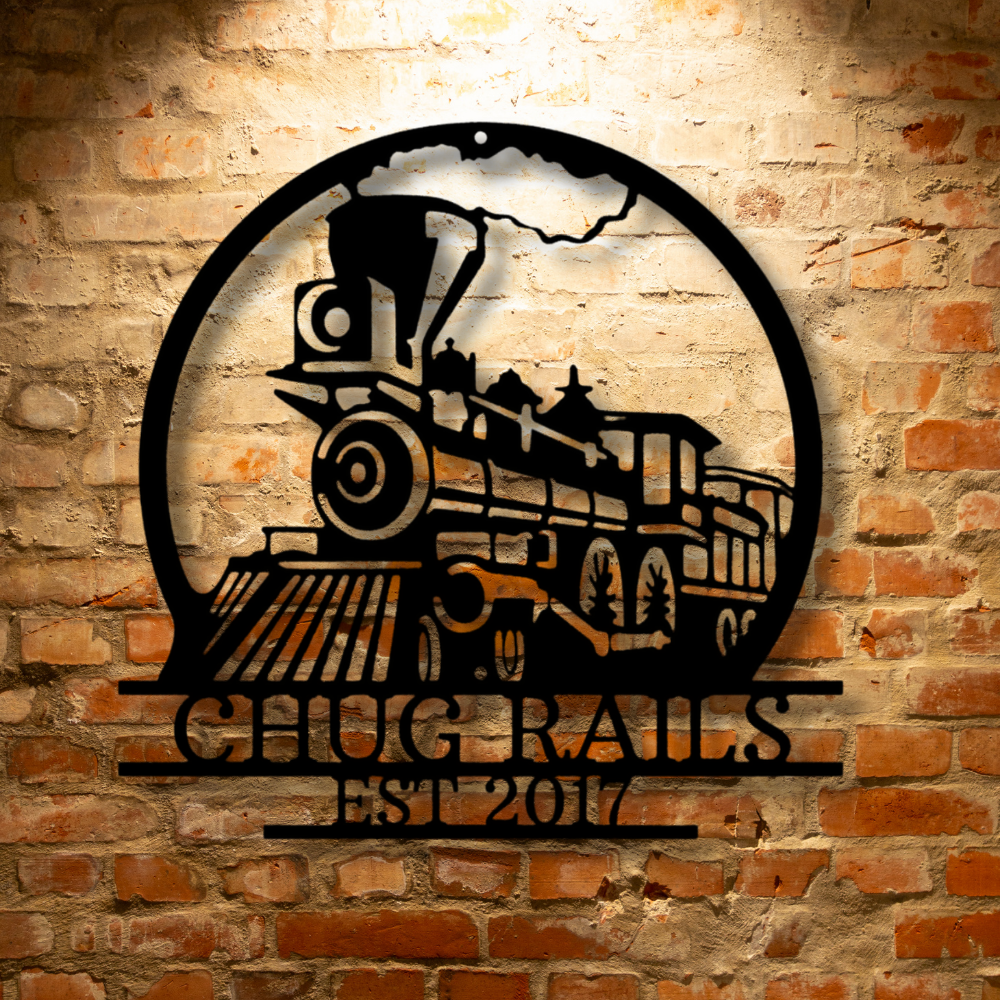Personalized Old Fashion Train Metal Train, Custom Classic Train Metal Sign, Train Décor Father’s Day Gift, Railroad Wall Décor Train Lover Gift