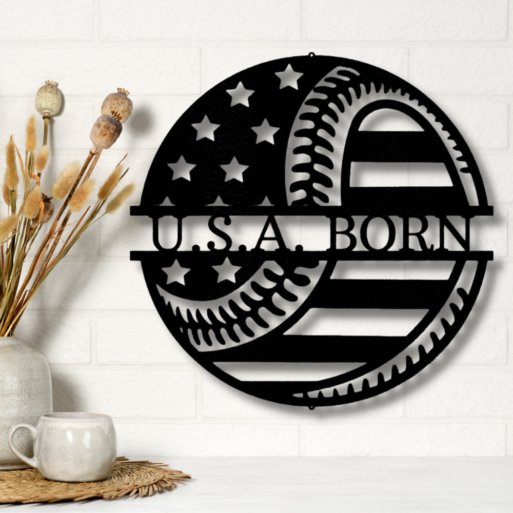 Custom Baseball Metal Sign. Baseball Lover Wall Hangings, Indoor Outdoor Decor, Fathers Day Gift, Game room Decor,