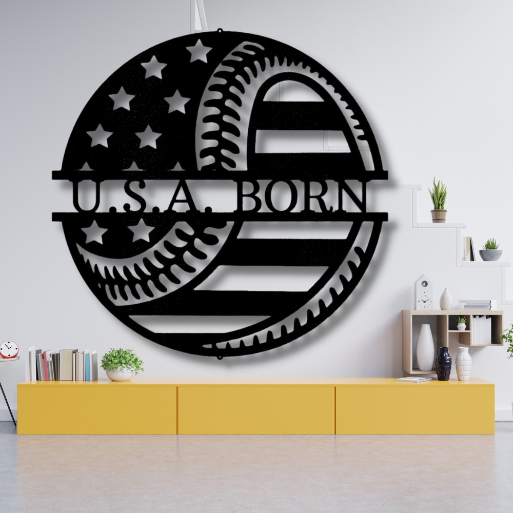 Custom Baseball Metal Sign. Baseball Lover Wall Hangings, Indoor Outdoor Decor, Fathers Day Gift, Game room Decor,
